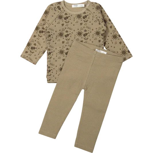Snoozebaby pyjama Hazel brown