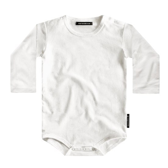 Yourwishes basic romper off-white