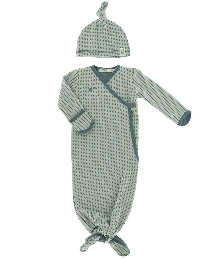 Snoozebaby organic new born cocoon 0-3 months incl Smokey green