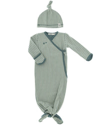 Snoozebaby organic new born cocoon 0-3 months incl Smokey green