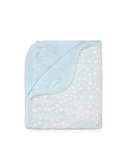 Snoozebaby crib blanket stylish cocooning Cloudy blue