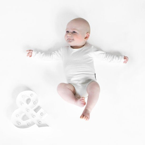 Yourwishes basic romper off-white