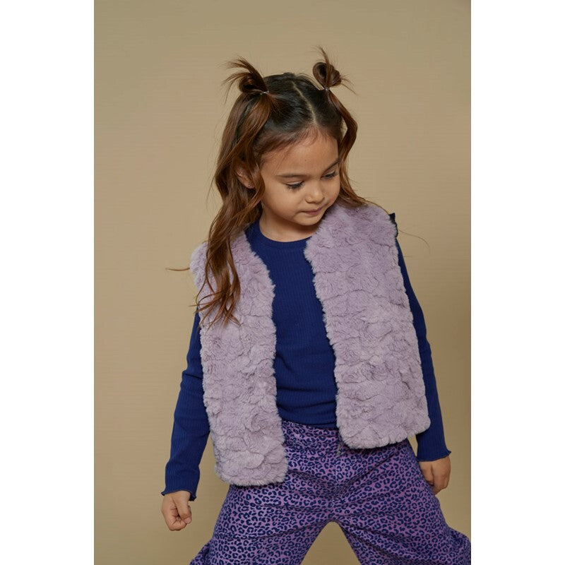 Jubel Omkeerbaar teddy gilet - Wild Soul L.lila