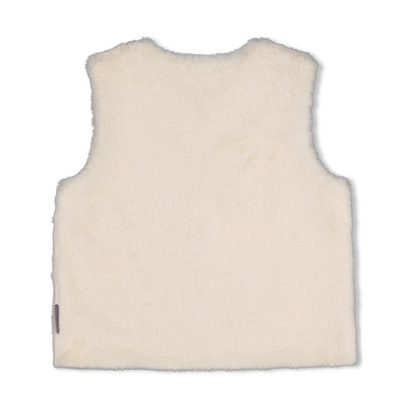 Jubel Fake fur gilet - Daily Princess Offwhite