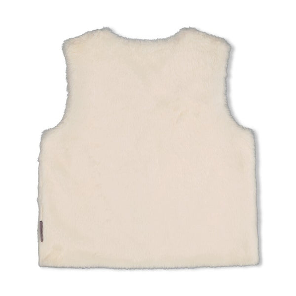 Jubel Fake fur gilet - Daily Princess Offwhite