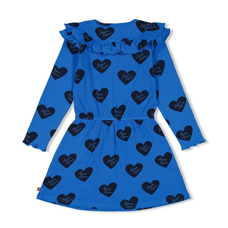 Jurk rib AOP - Amour Toujours