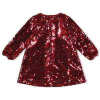 Jubel Pailetten jurk - Queen Of Hearts Bordeaux