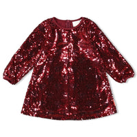 Jubel Pailetten jurk - Queen Of Hearts Bordeaux