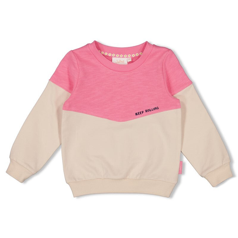 Jubel Sweater - Rolling into Spring Roze