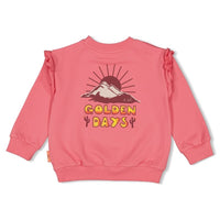 Jubel Sweater met backprint - Salsa Sunset Roze