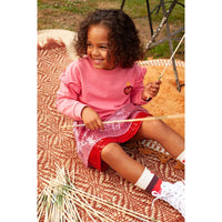 Jubel Sweater met backprint - Salsa Sunset Roze