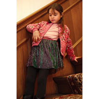 Jubel Longsleeve rib - Moon Flowers L.roze