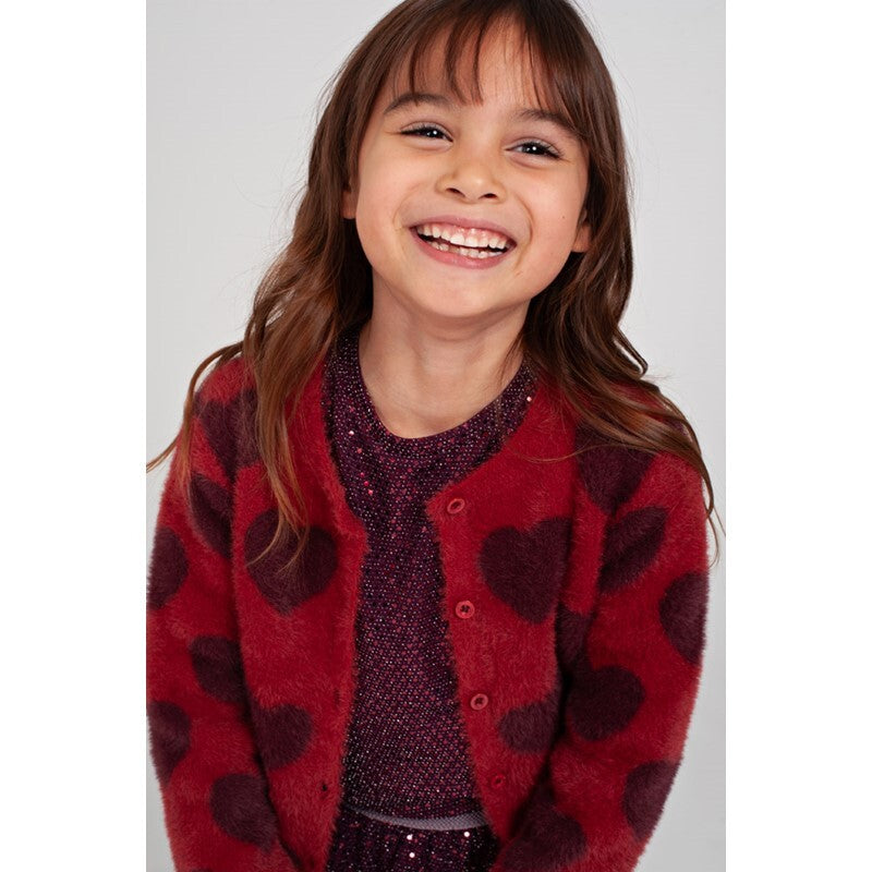 Jubel Longsleeve pailetten - Daily Princess Bordeaux