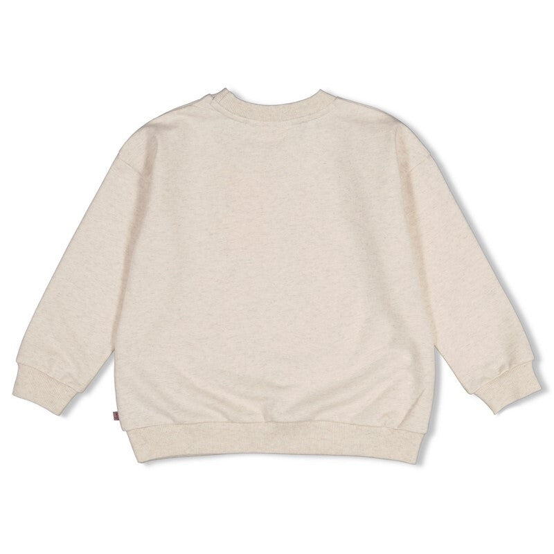 Jubel Sweater relaxed fit - Daily Princess Offwhite melange