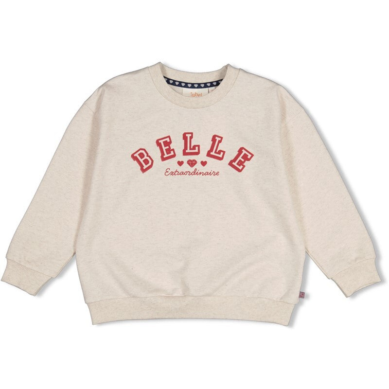 Jubel Sweater relaxed fit - Daily Princess Offwhite melange
