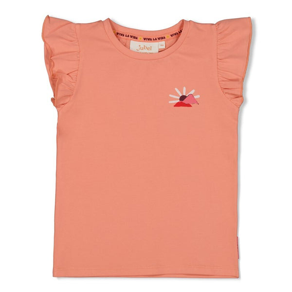 T-shirt met backprint - Salsa Sunset