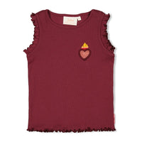 Jubel Singlet rib - Salsa Sunset Bordeaux