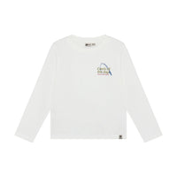 Daily7 T-shirt Longsleeve Backprint Egret