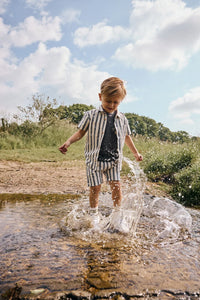 Cotton Stripe Shorts