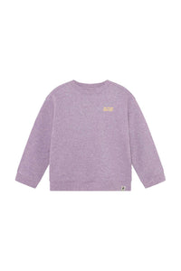 Daily7 Oversized Sweater Backprint Purple melange