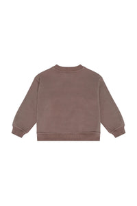 Daily7 Oversized Sweater Print Almond brown