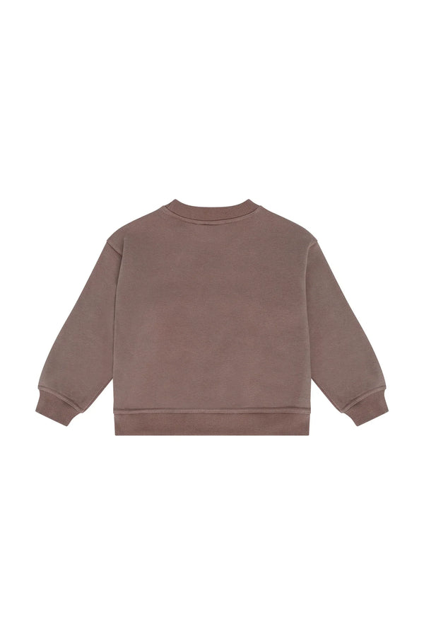 Daily7 Oversized Sweater Print Almond brown