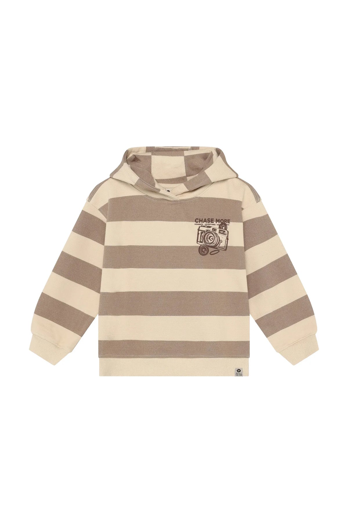 Daily7 Oversized Hoodie Backprint Plaza taupe