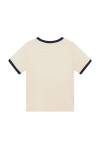 Daily7 T-shirt Contrast Sandshell