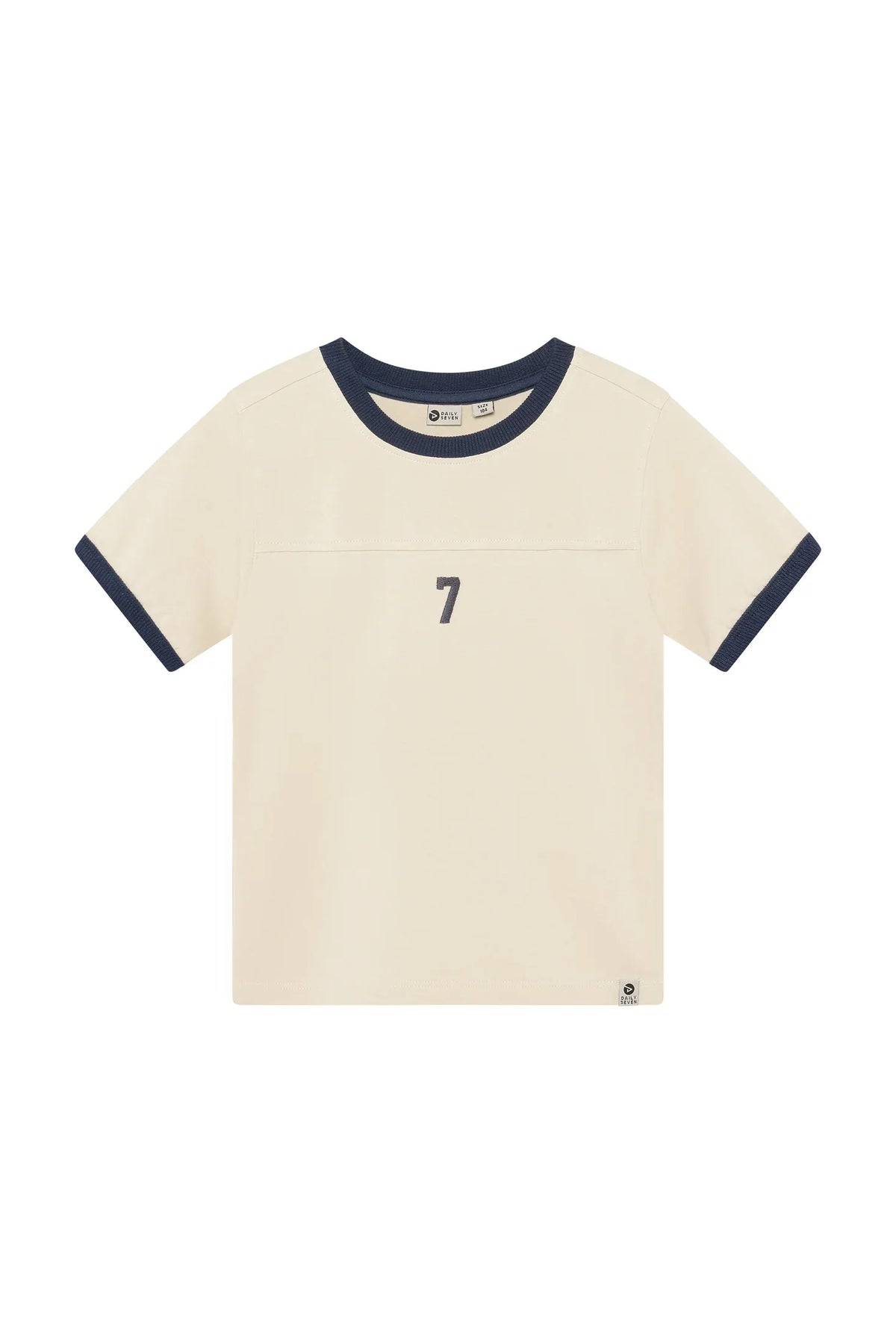 Daily7 T-shirt Contrast Sandshell