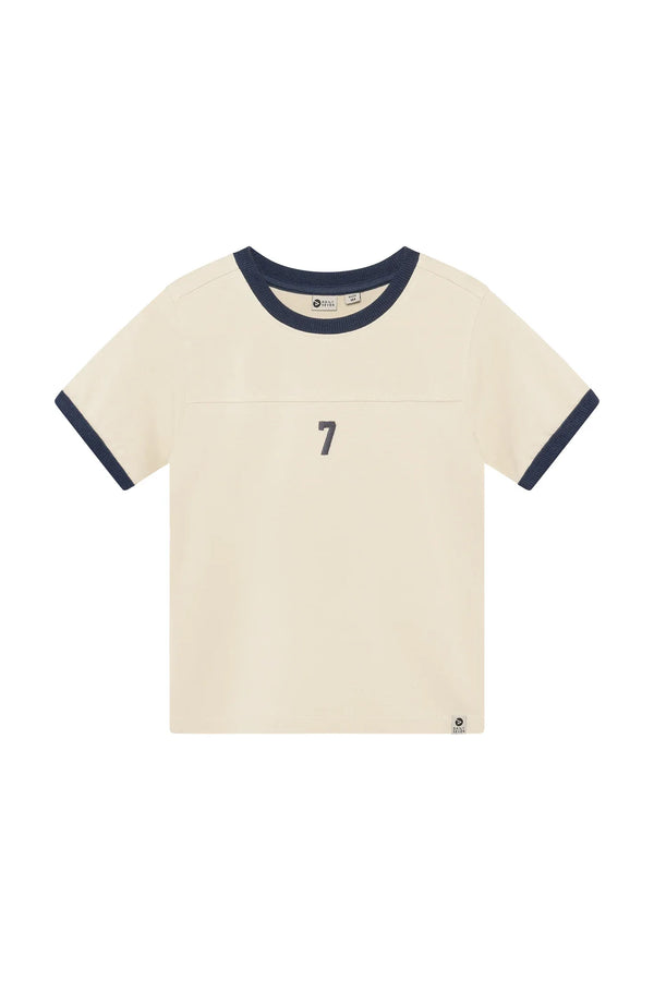 Daily7 T-shirt Contrast Sandshell