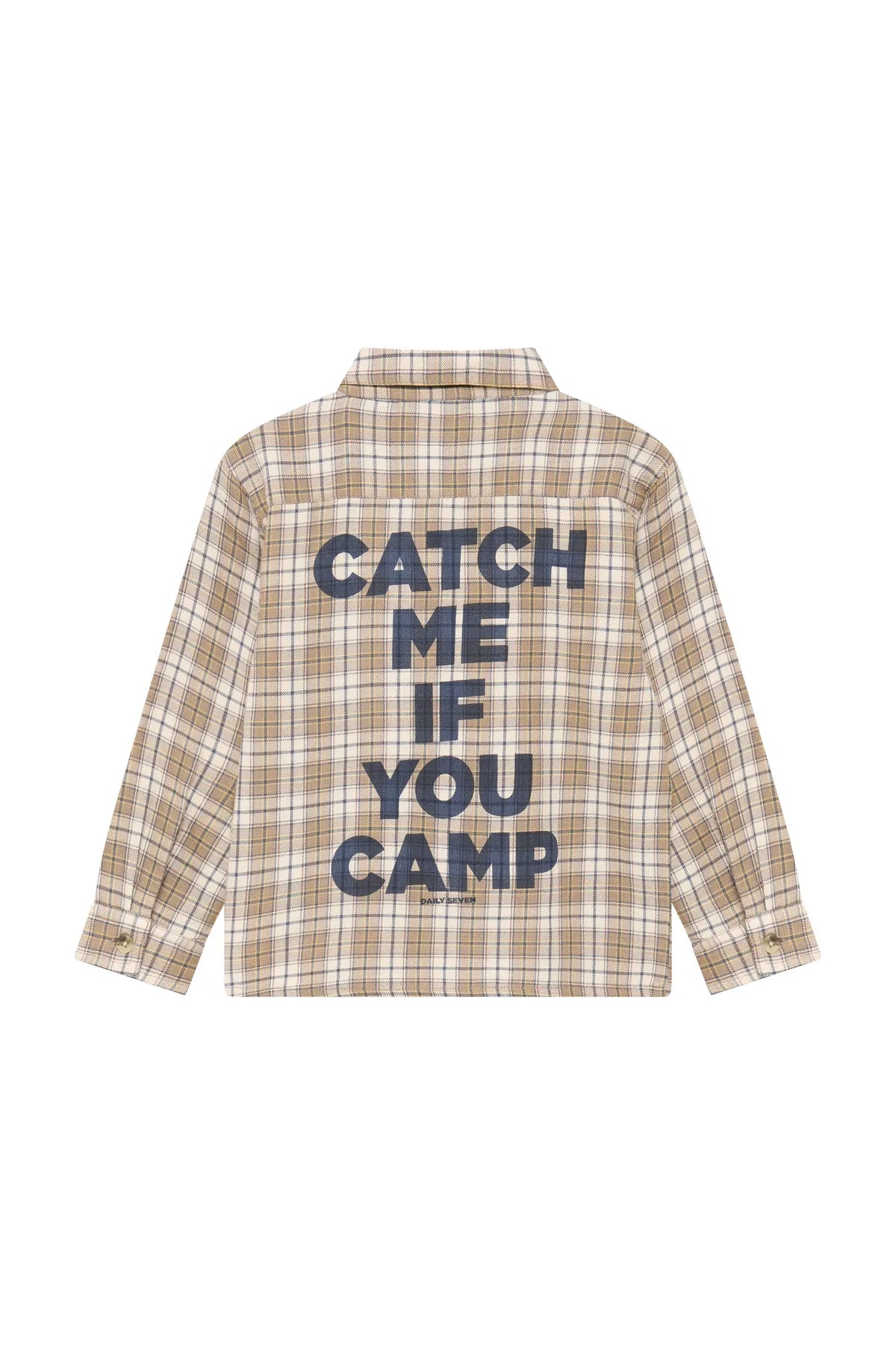 Daily7 Shirt Longsleeve Check Plaza taupe