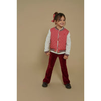 Jubel Flared broek velours rib - Queen Of Hearts Bordeaux