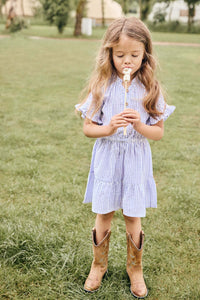 Dress Stripe Ruffle