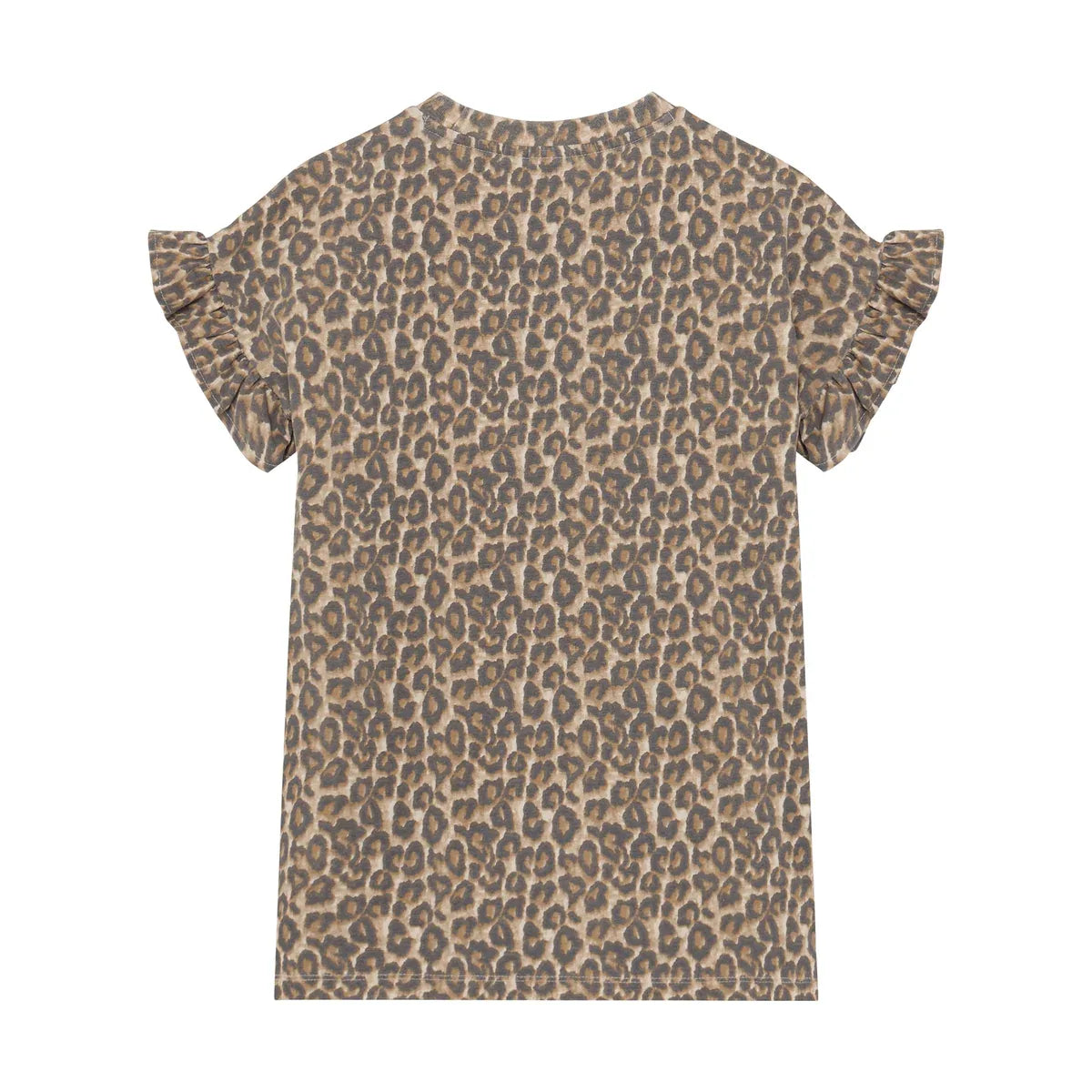 Daily7 T-shirt Dress Allover Print Sandshell