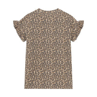 Daily7 T-shirt Dress Allover Print Sandshell