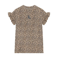 Daily7 T-shirt Dress Allover Print Sandshell