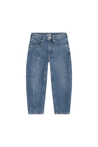 Denim Barrel Fit print