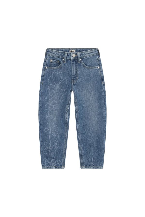 Denim Barrel Fit print