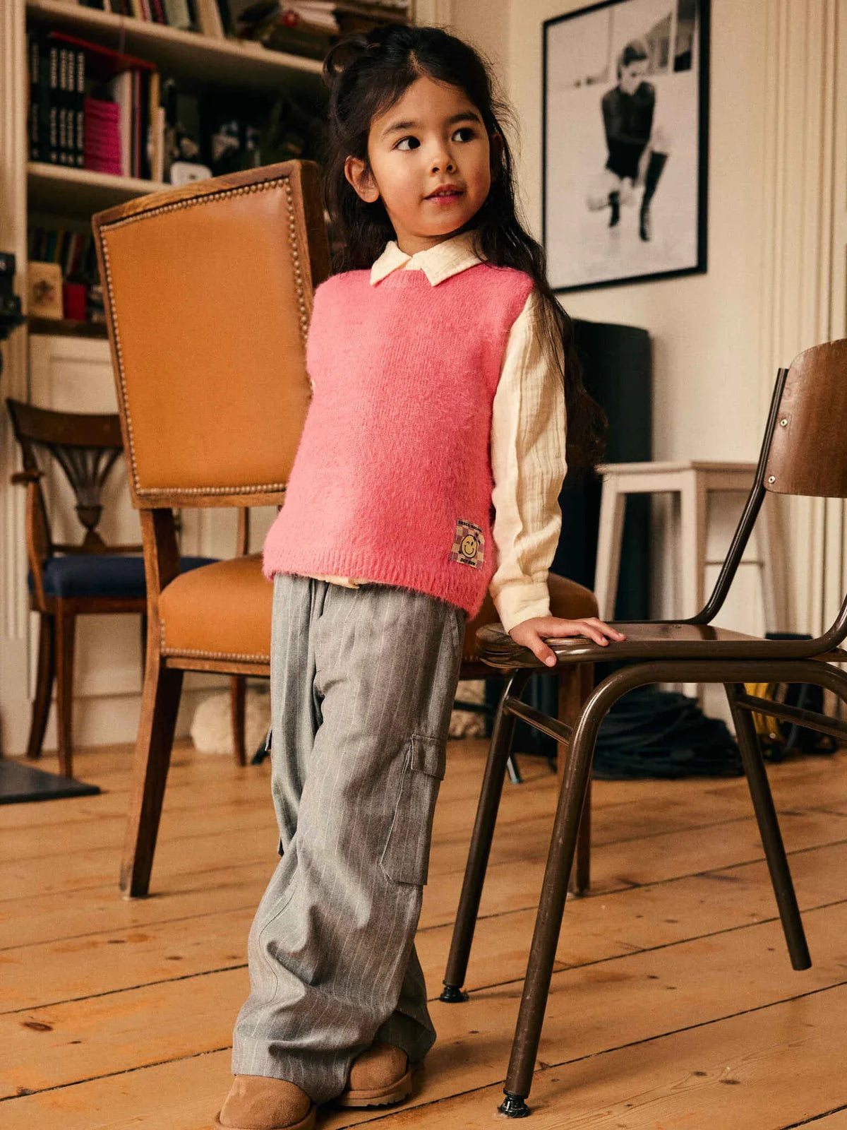 Daily7 Knitted Vest Desert rose