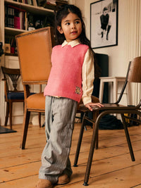 Daily7 Knitted Vest Desert rose