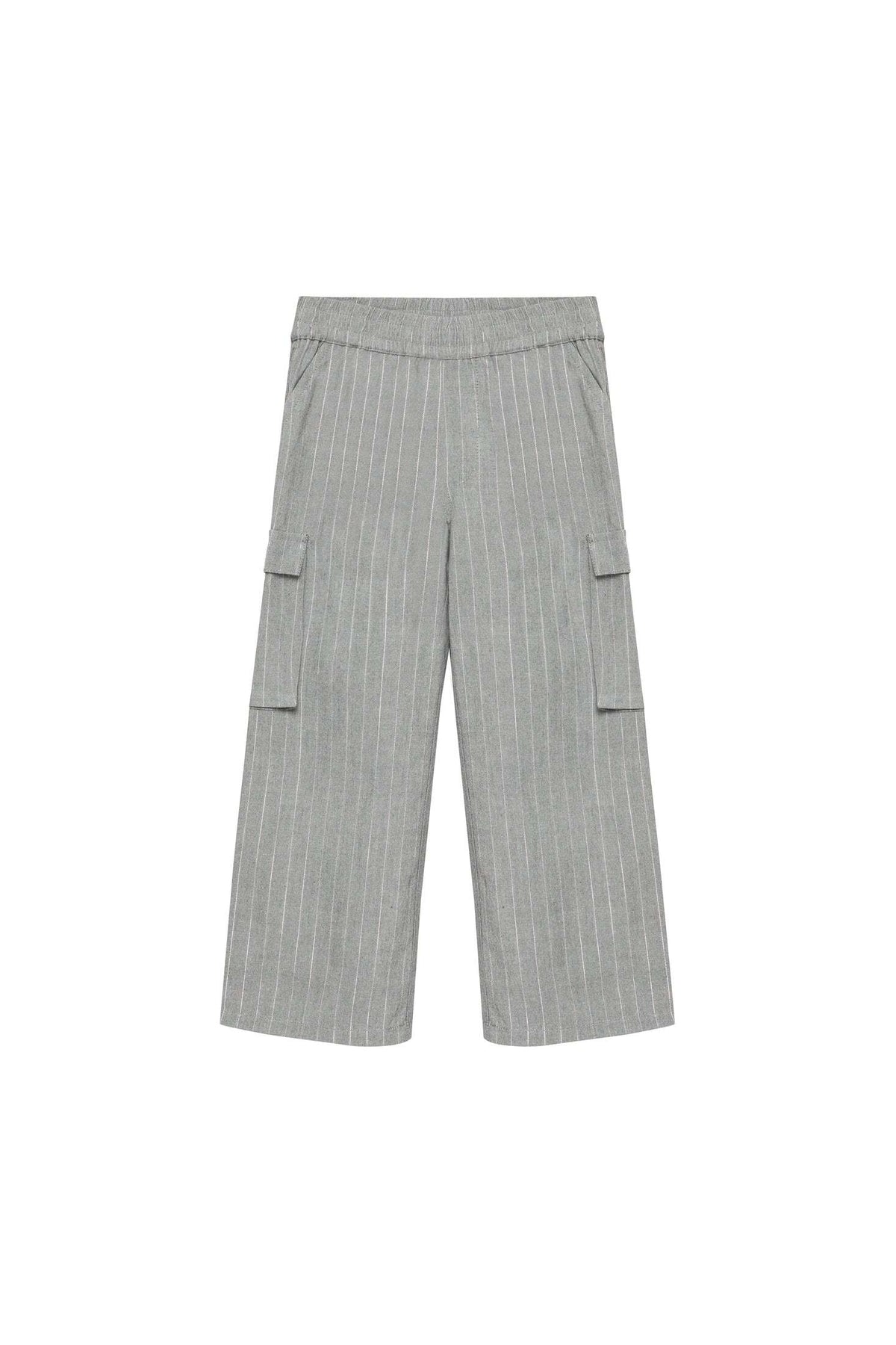 Daily7 Wide Fit Pinstripe Mid grey melange