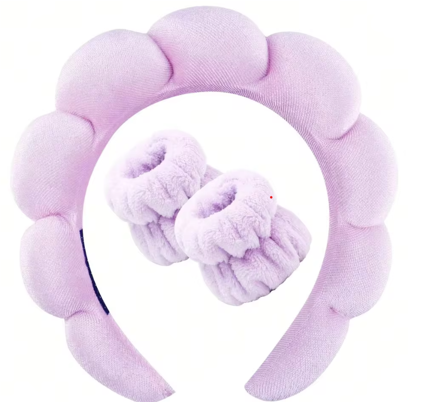 Skincare Cloud Puff Set Lavender