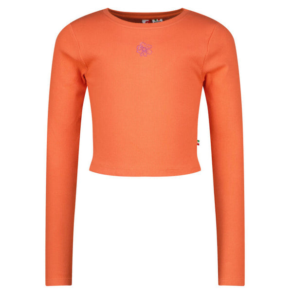G-basic-crop rib longsleeve t-shirt