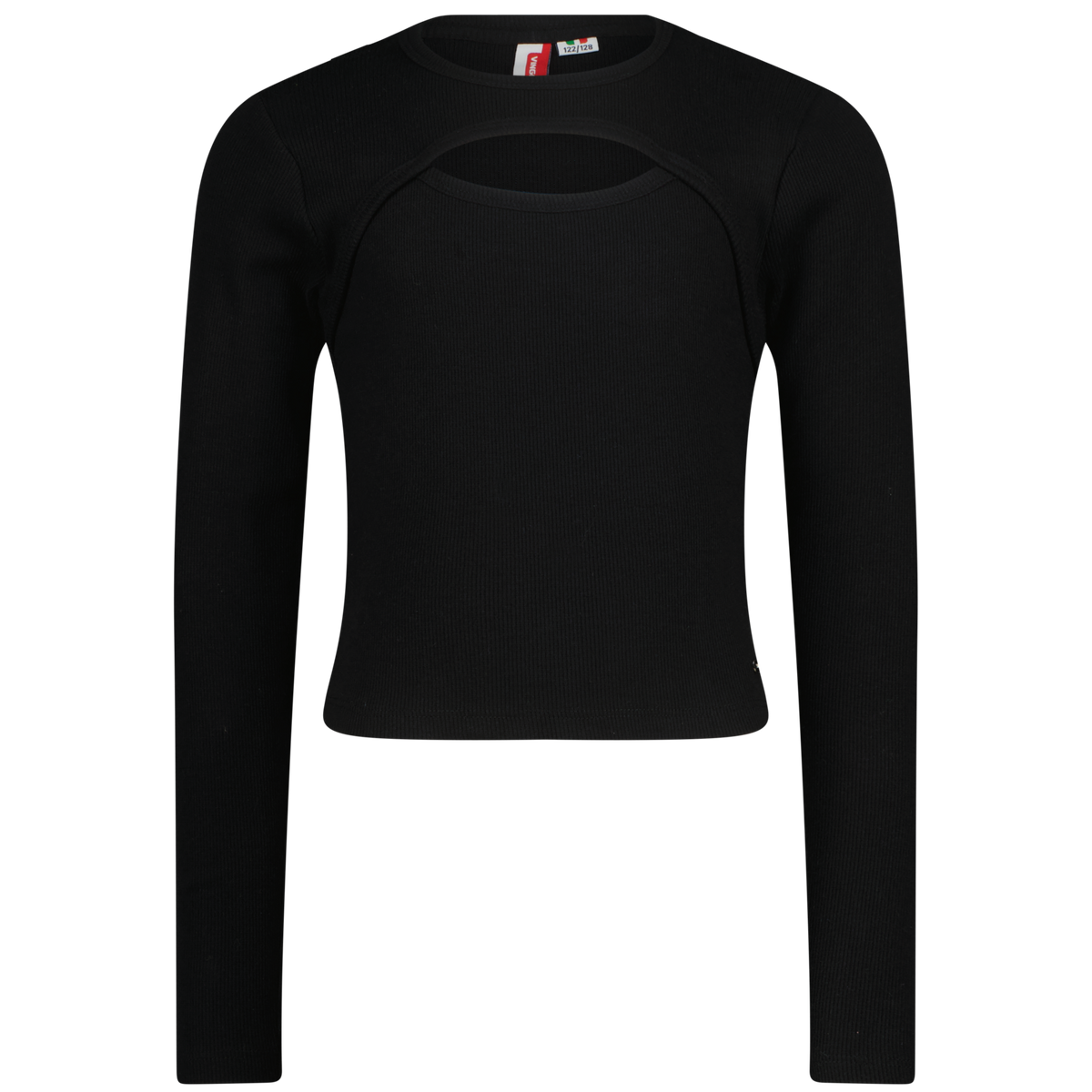 G-basic-rib detail t-shirt