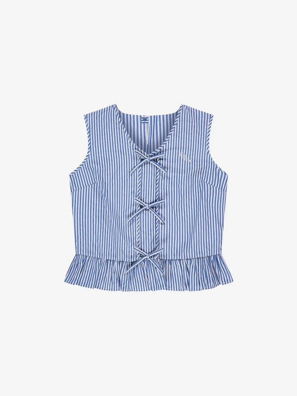 Nik&nik Aava Top Azure blue/off white