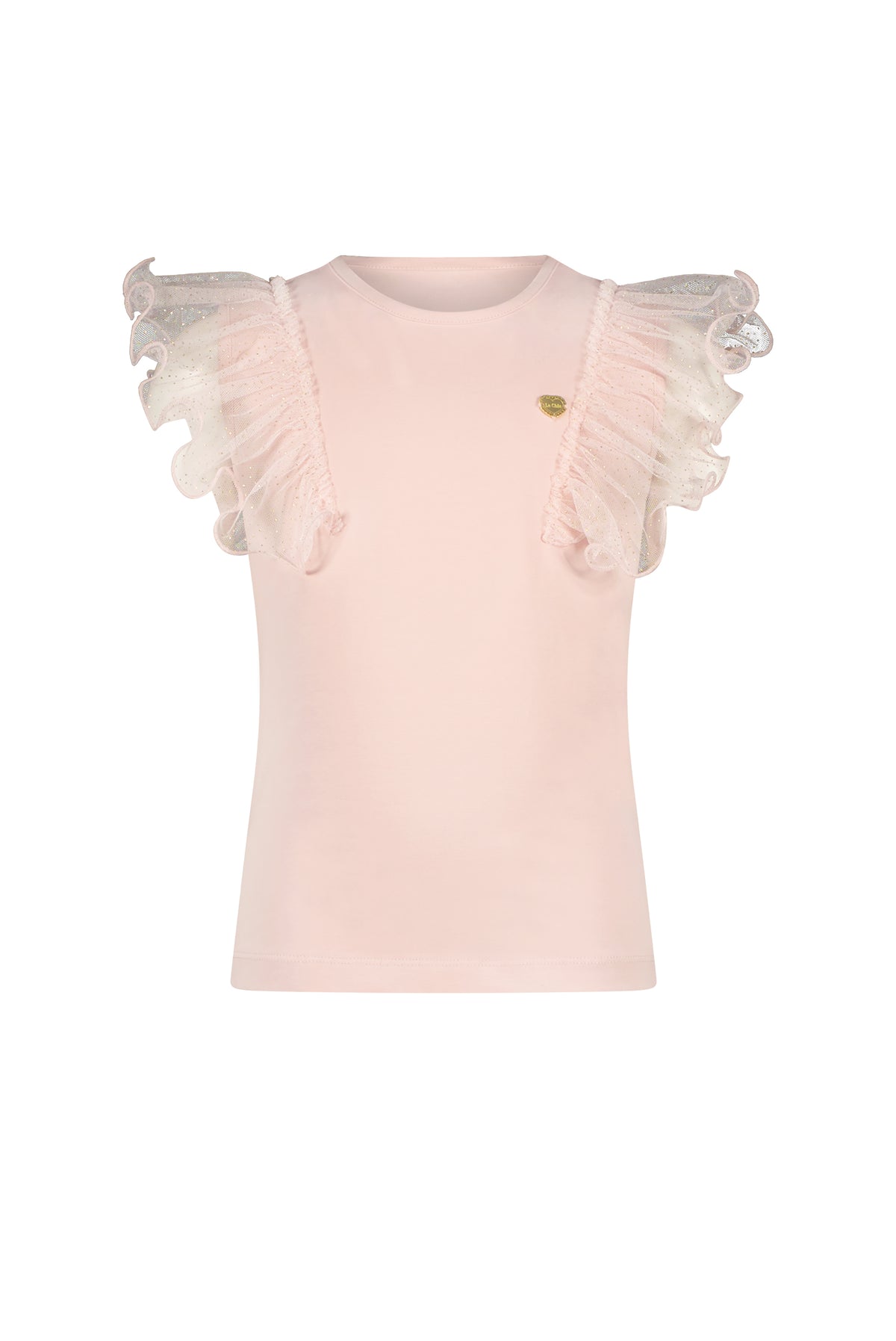 NOBLESSE sparkly net T-shirt