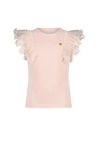 NOBLESSE sparkly net T-shirt