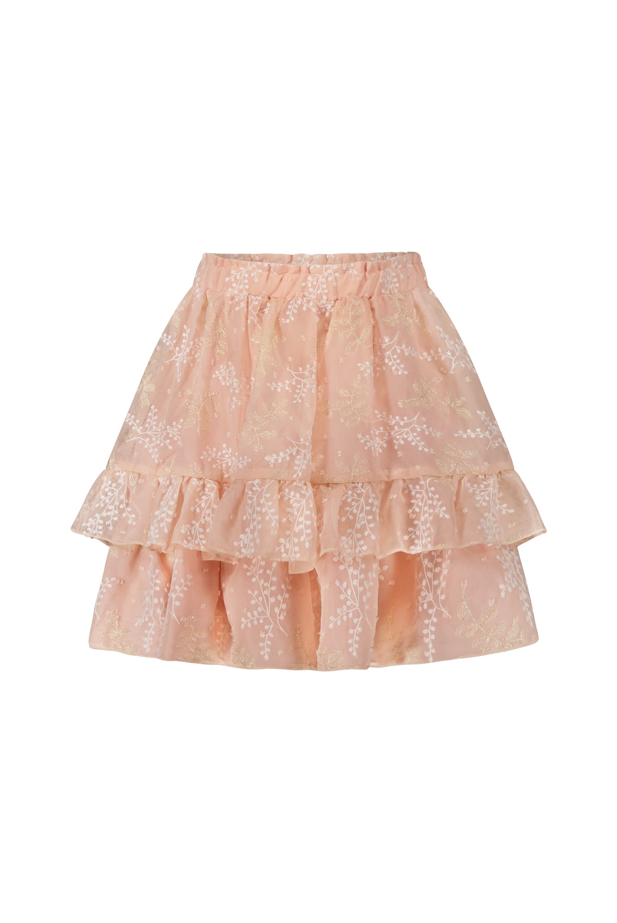 TAMAR leaf-chiffon skirt