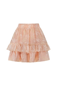 TAMAR leaf-chiffon skirt