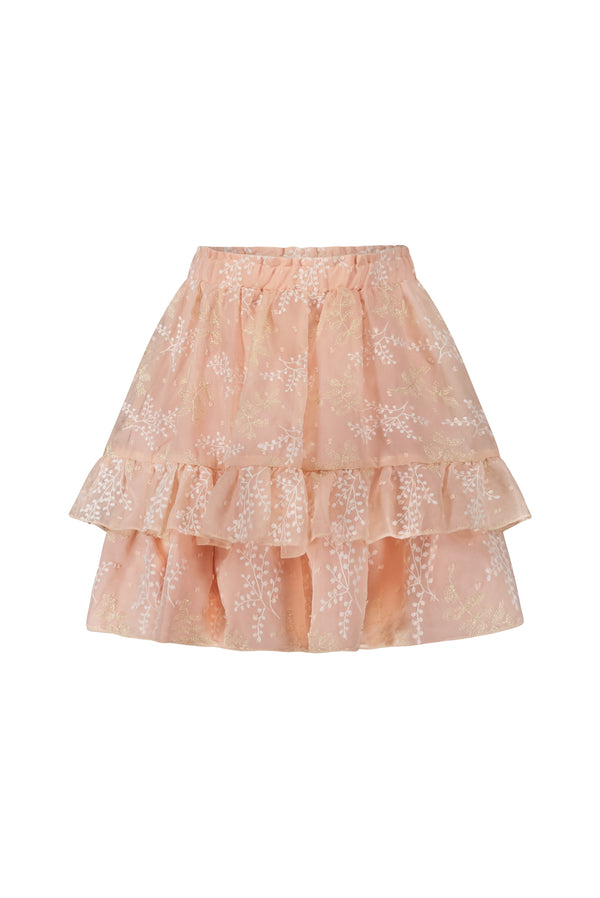 TAMAR leaf-chiffon skirt
